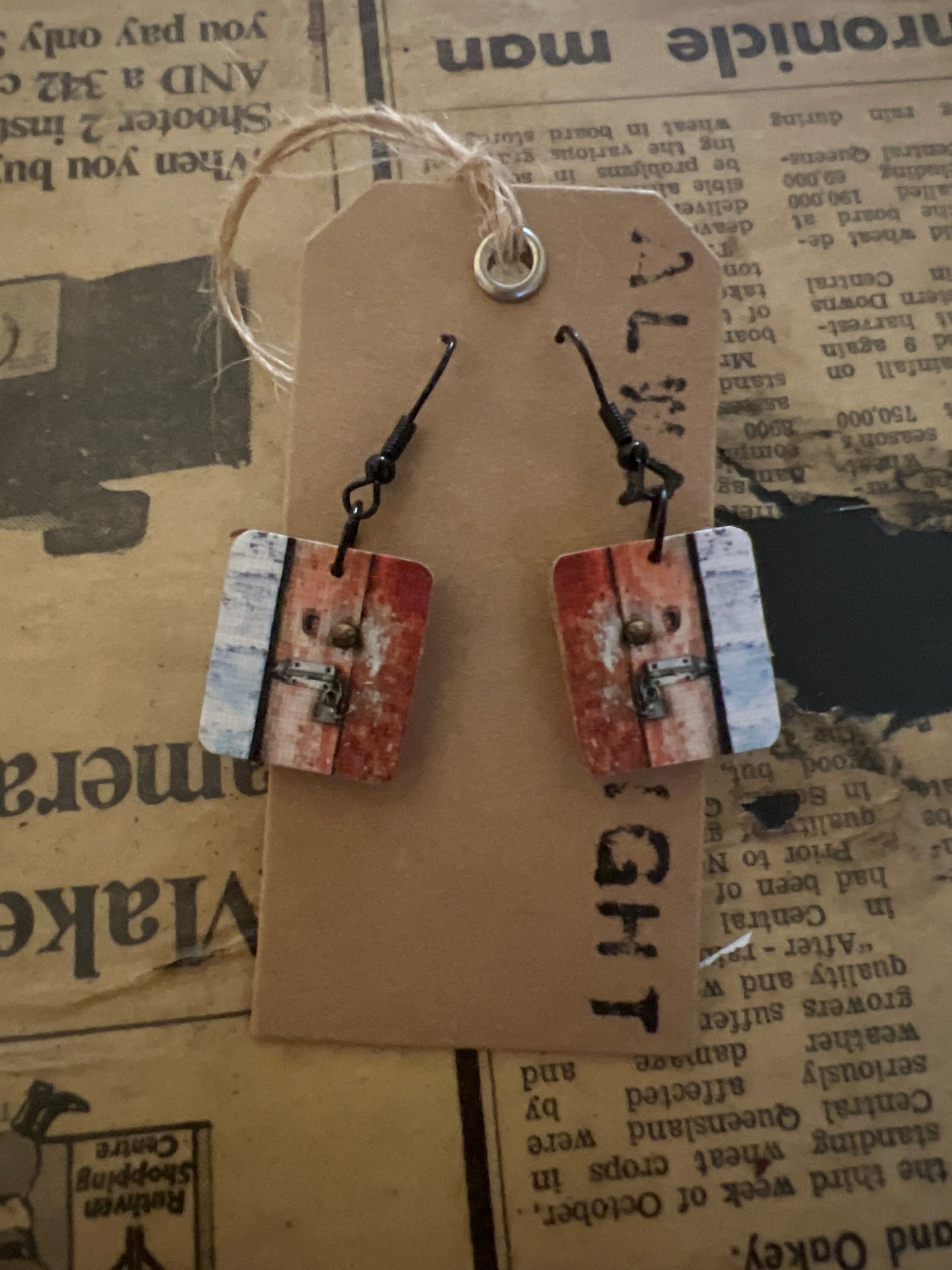 House Door Earrings (1.8x2cm)
