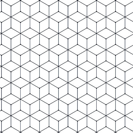 Cube White Monochroma - Fat Quarter