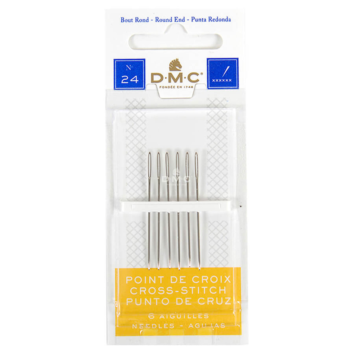 DMC Cross Stitch Needles - Pk6 Size 24