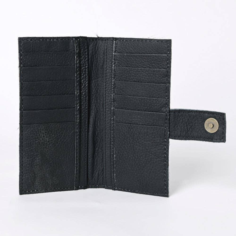 Tooled Leather & Hide Wallet