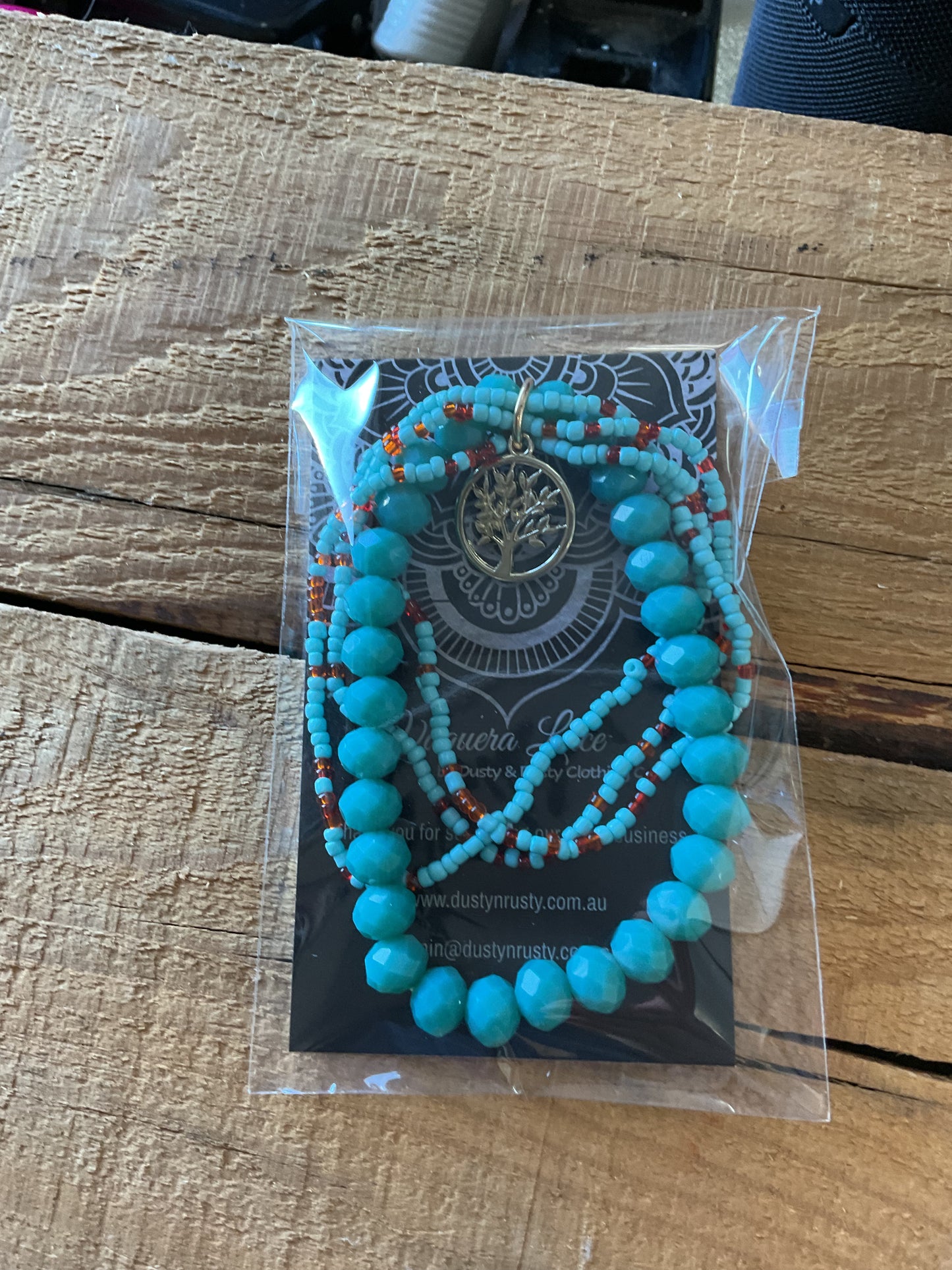 Turquoise Beaded Bracelet Set
