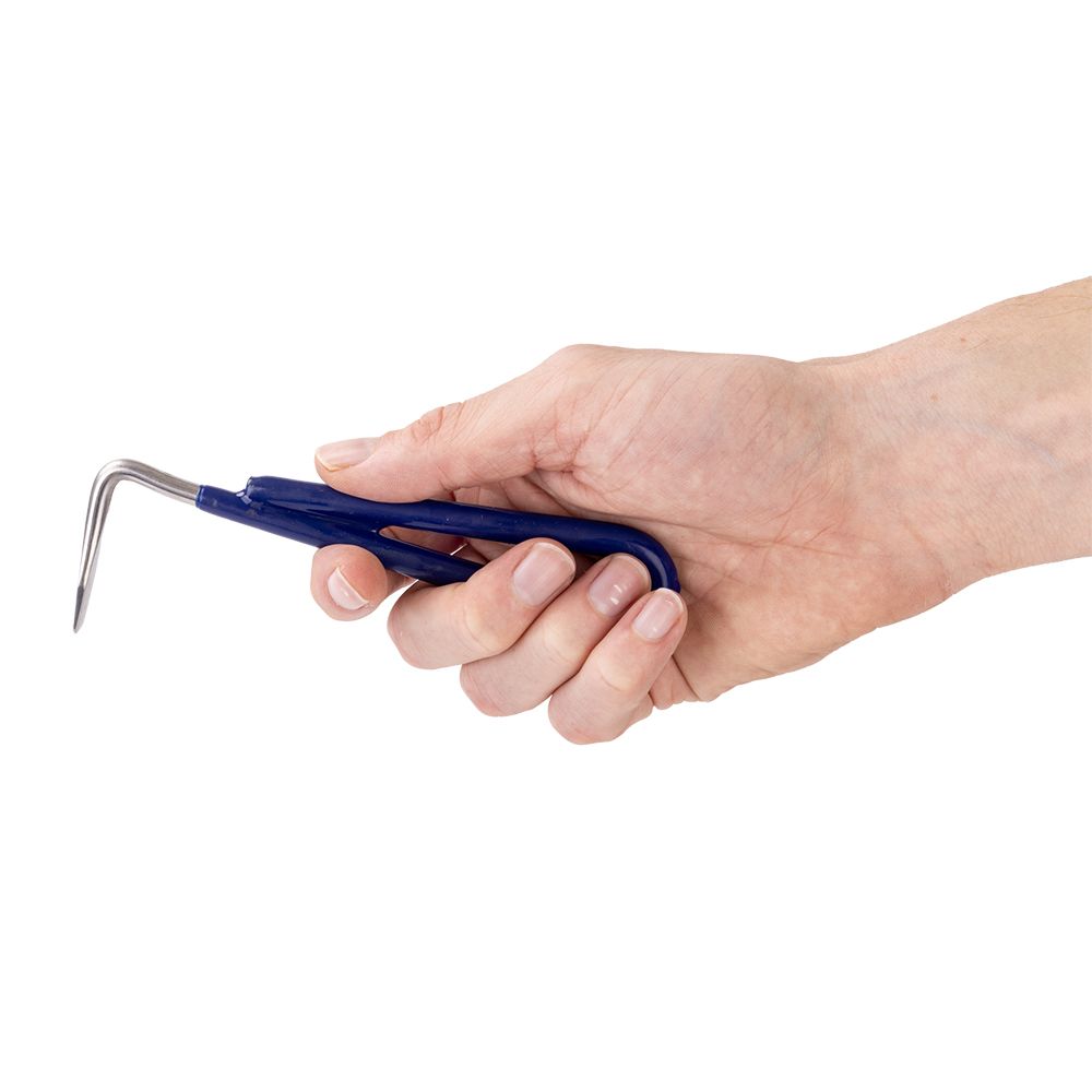 Hoof Pick Stainless (blue handle)
