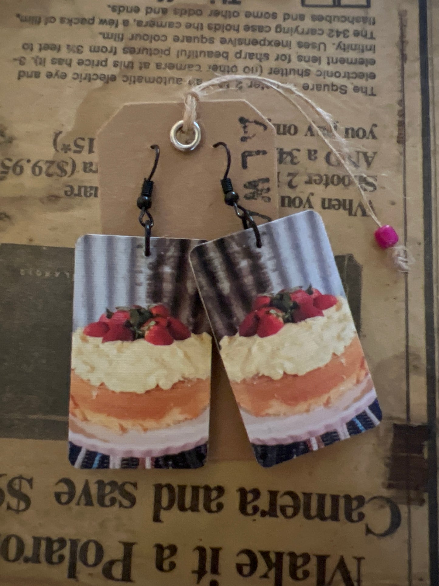 Tasty Spounge Earrings (3x5cm)