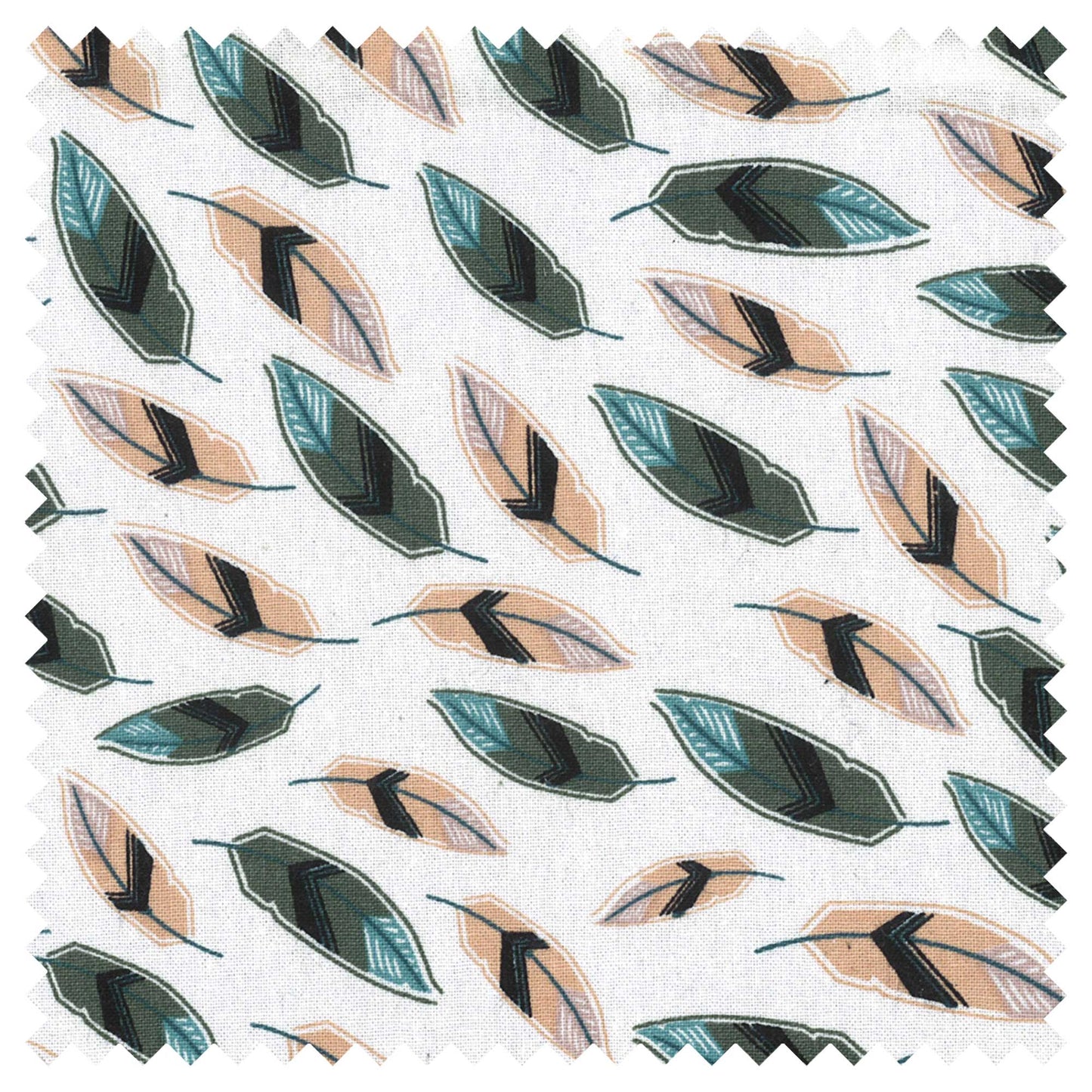 BIRCH FABRIC BEAR GARDEN - Feathers - Fat Quarter