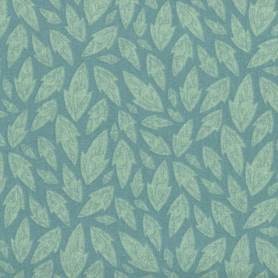 Freehand Birds - Mono Leaves - Fat Quarter