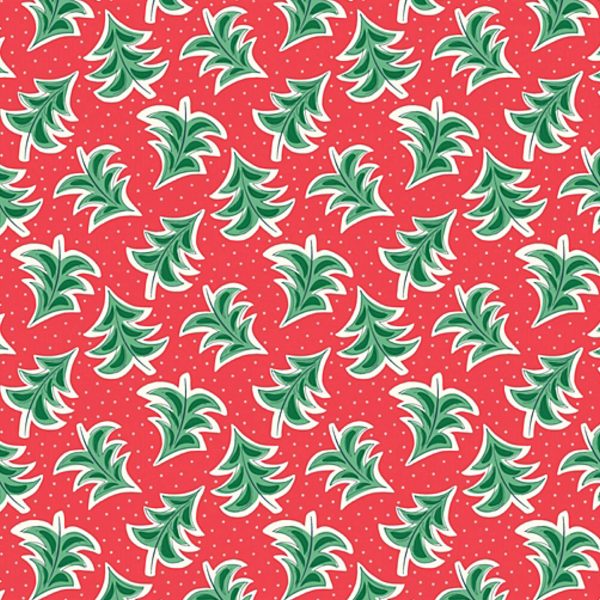 Merry & Bright Dancing Trees - Fat Quarter