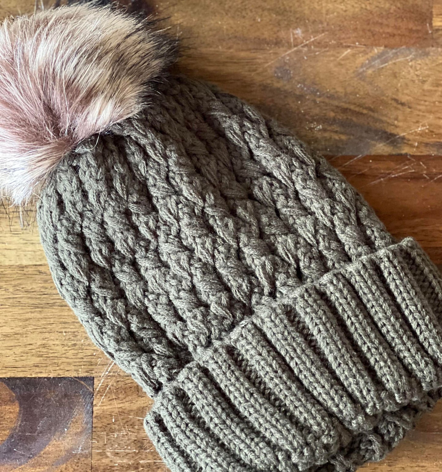 Army Green Knit Beanie