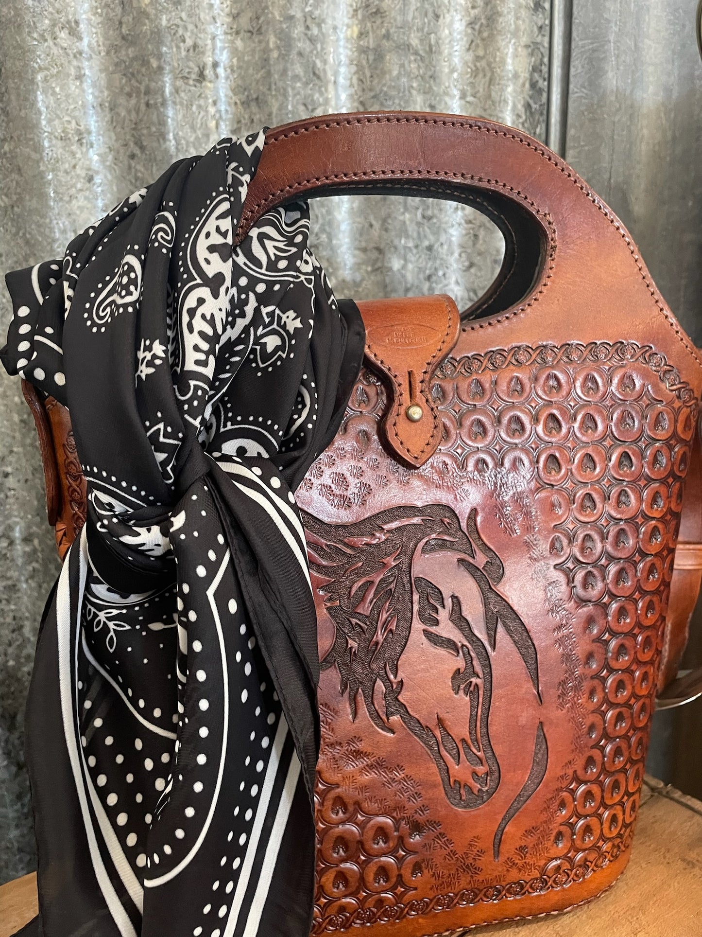 Black & White Paisley Wild Rag
