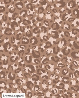 Amethyst Jungle - Fat Quarter - Brown Leopard