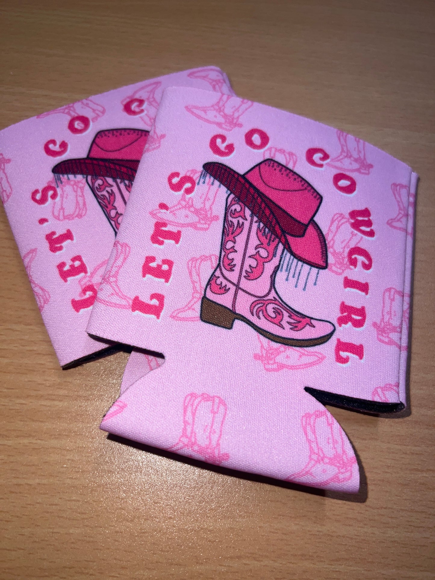 Let's Go Cowgirl Stubby Cooler