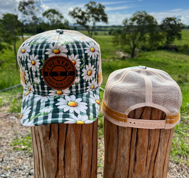 Toddler Daisy Chain Green Trucker Cap - CTC