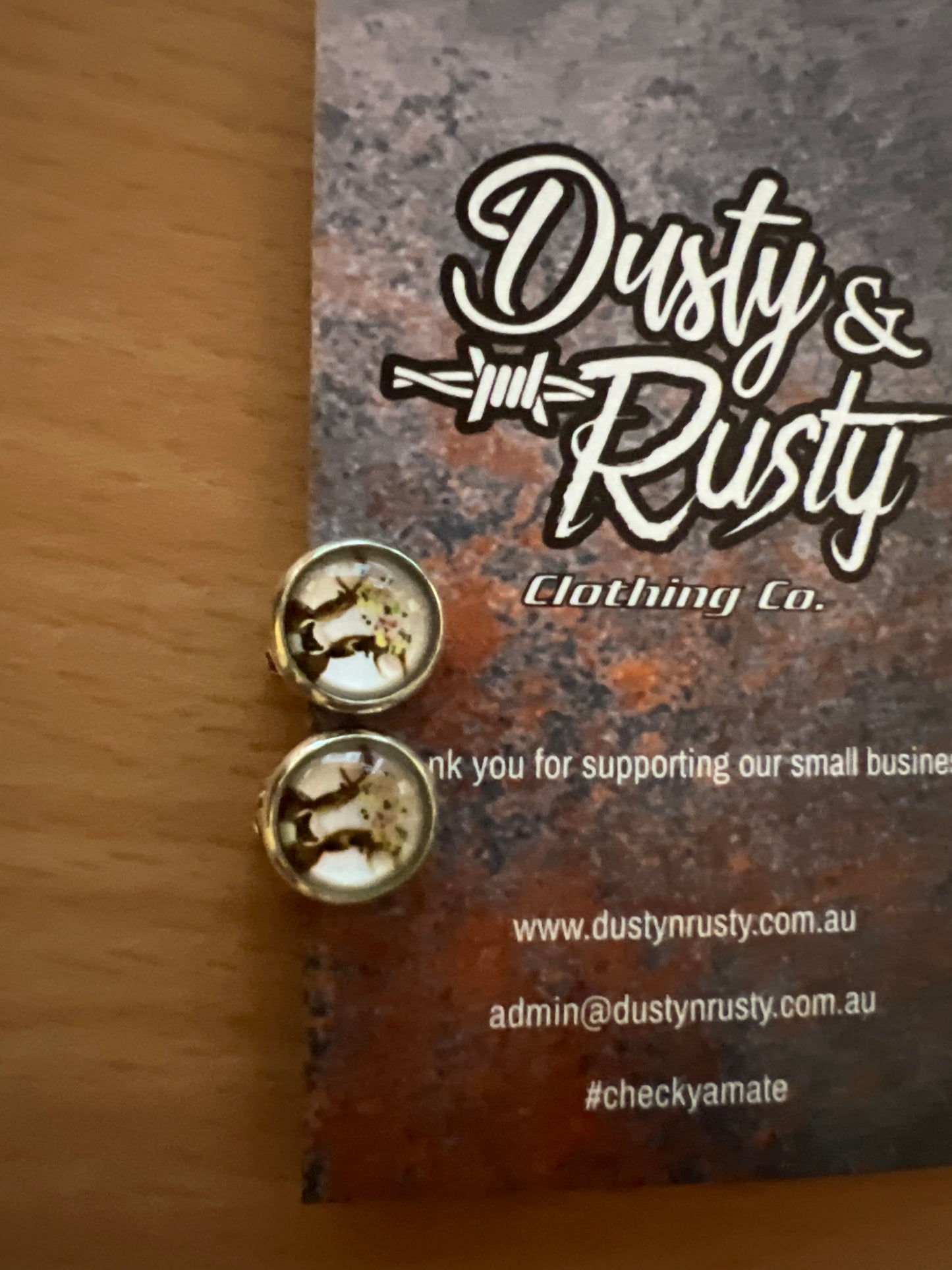 Clara Cow Clip-on Earrings