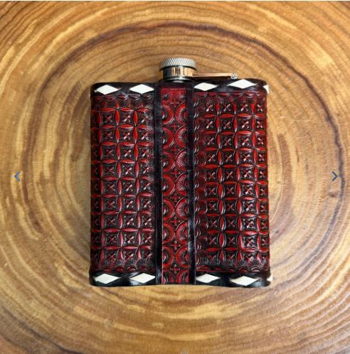 Outback King | Flask | Oxblood Clover & Buckstitch