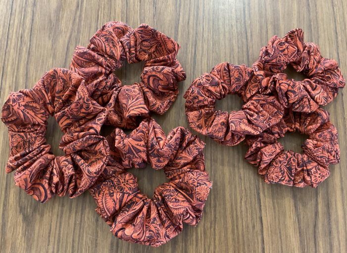 Dusty Floral Scrunchie