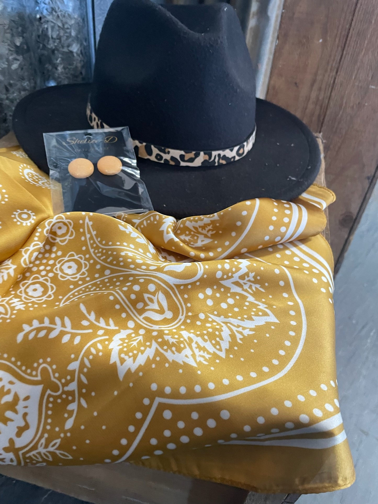 Gold Paisley Wild Rag