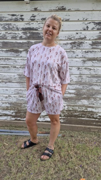 Lazee Luxe Top - Horsing Around
