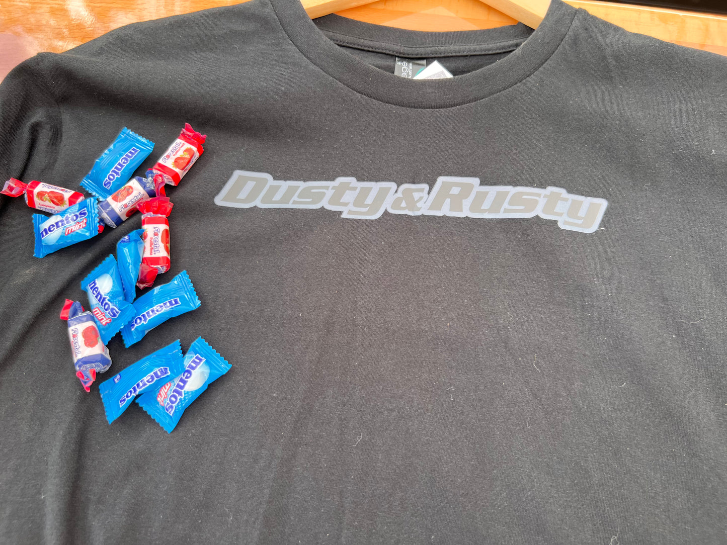 Black & Charcoal Logo Tee