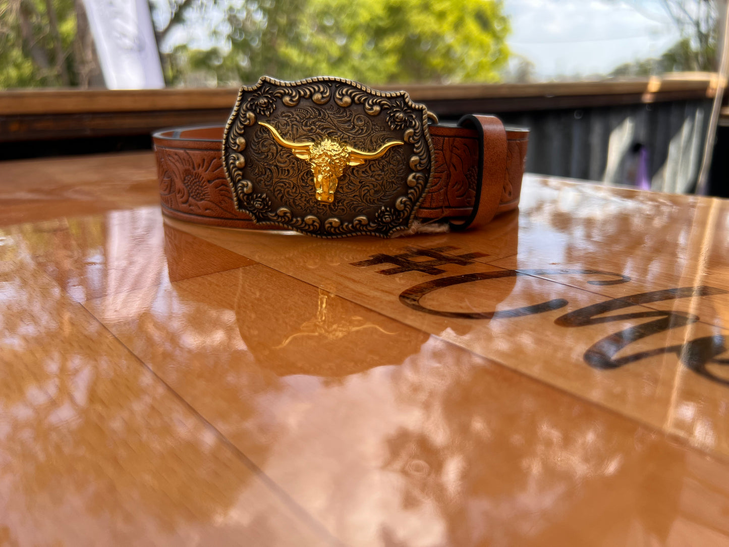 Long Horn Belt & Buckle