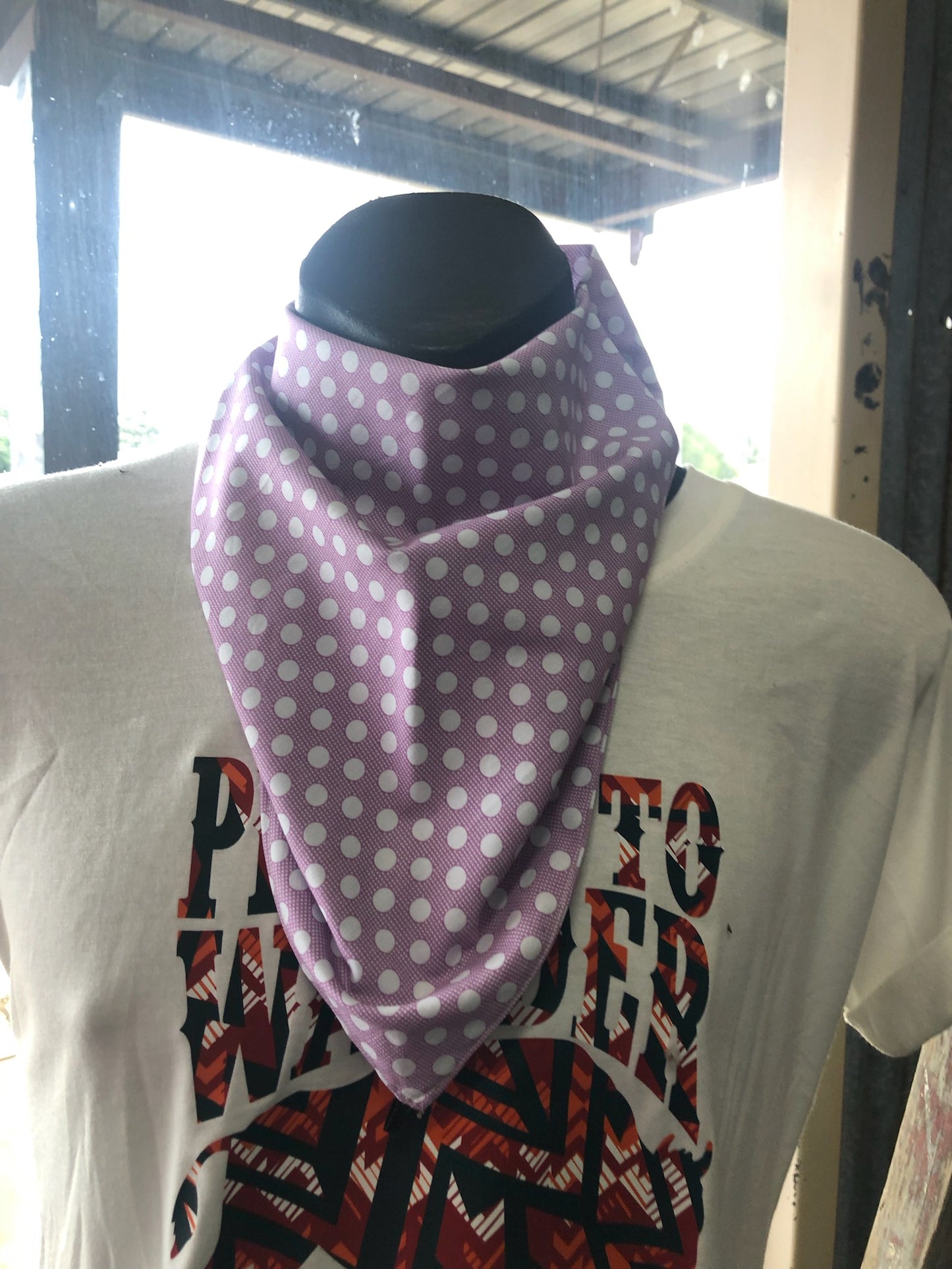 Purple Handmade Riding Scarf