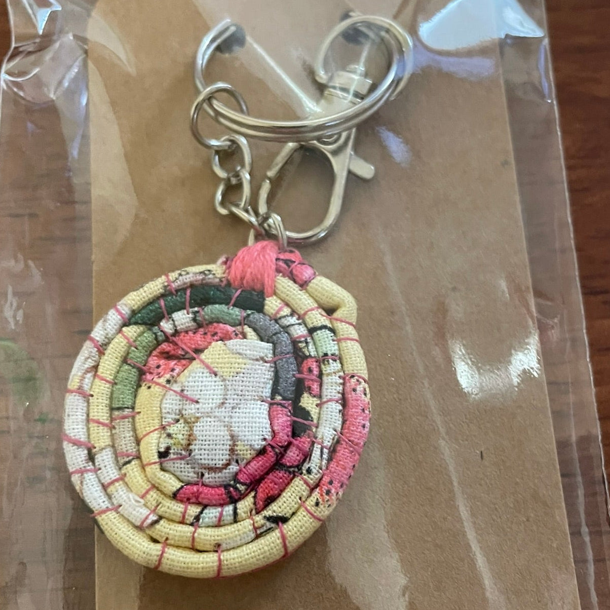 Fabric Coil Keyring - Medium
