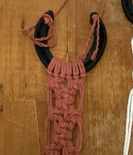 Minimalist Handmade Single Hat Hanger - Rust