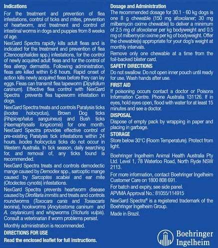 Nexgard Spectra Extra - Dogs 6PK