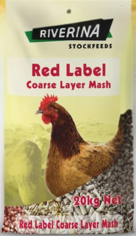 Red Label Coarse Layer Mash - Riverina - 20kg
