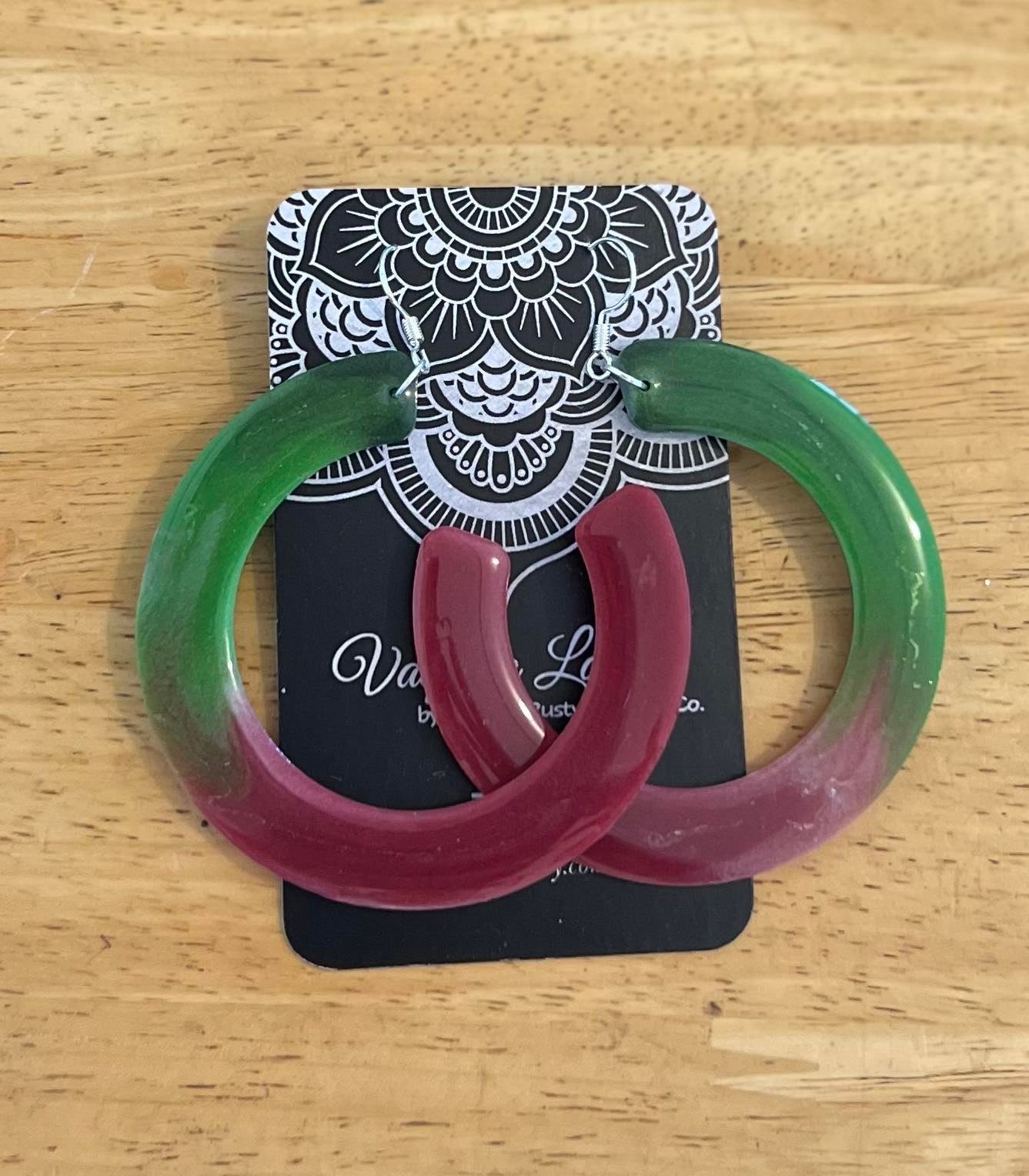 Wide Hoop Earrings - 038