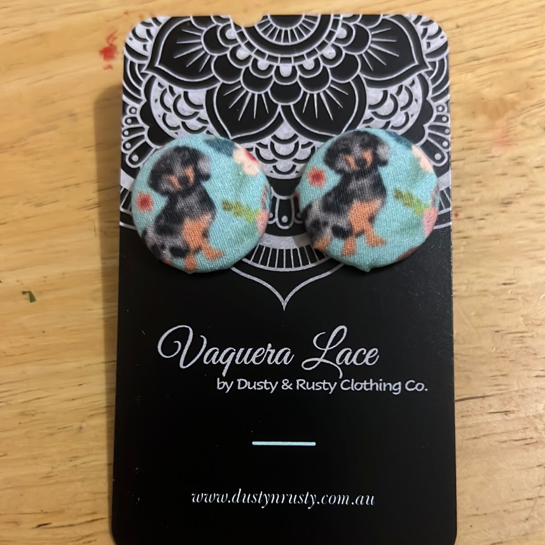 Dachshund stud earrings- large - 043