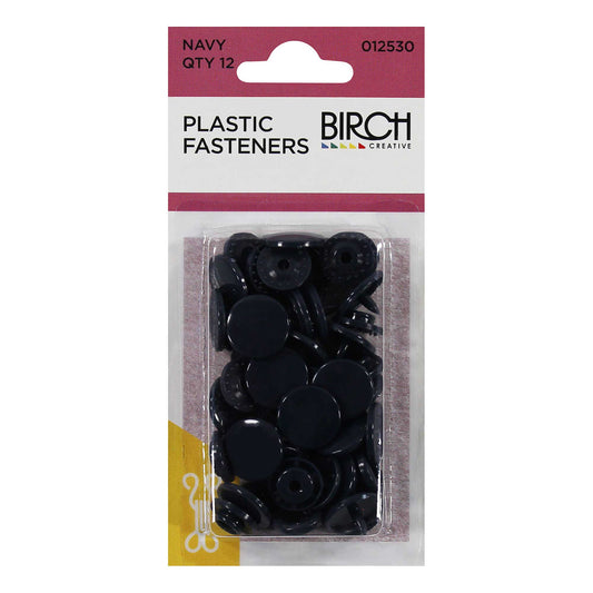 Plastic Fasteners - Navy