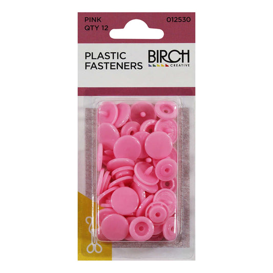 Plastic Fasteners - Pink