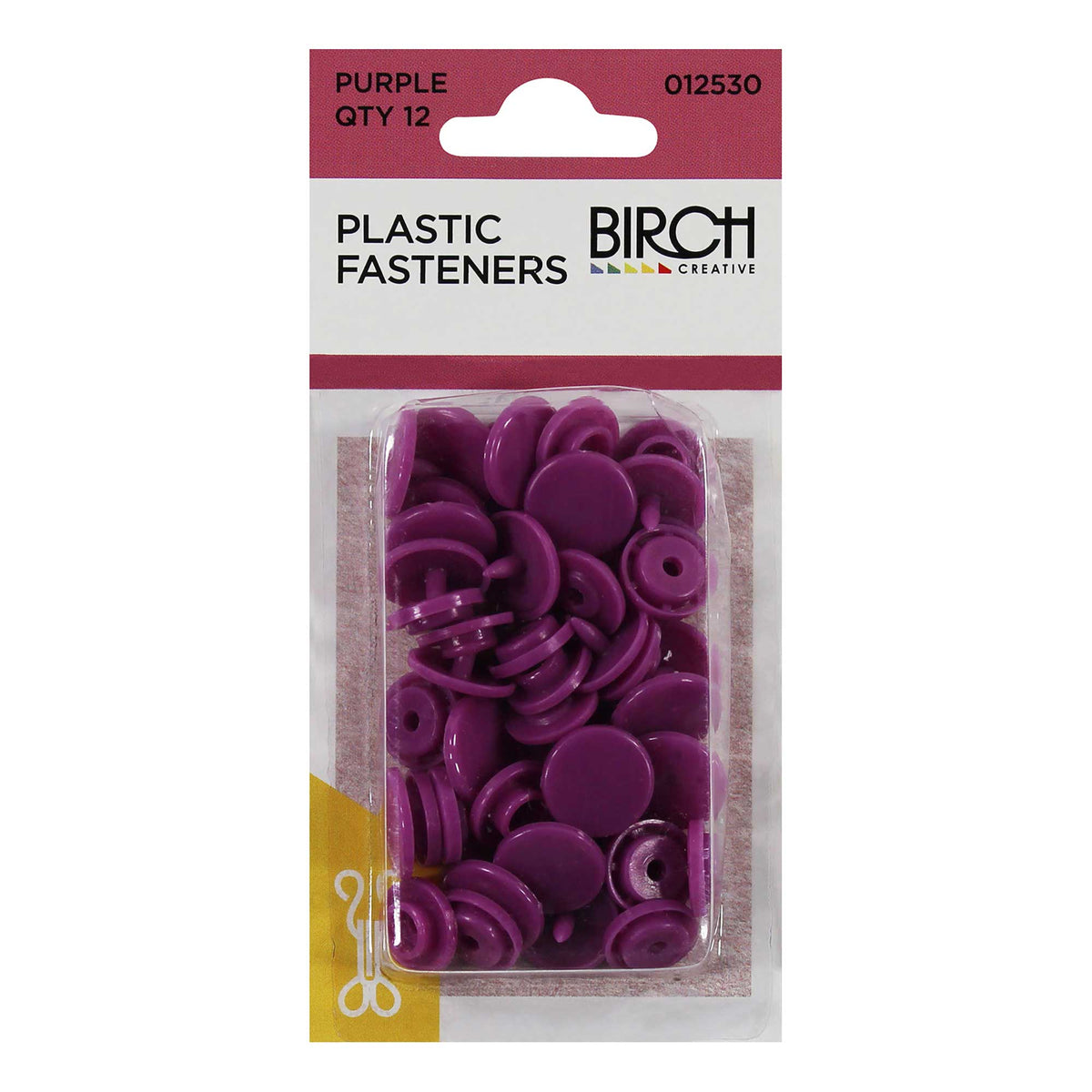 Plastic Fasteners - Purple