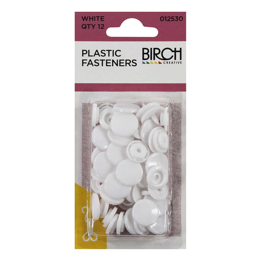 Plastic Fasteners - White