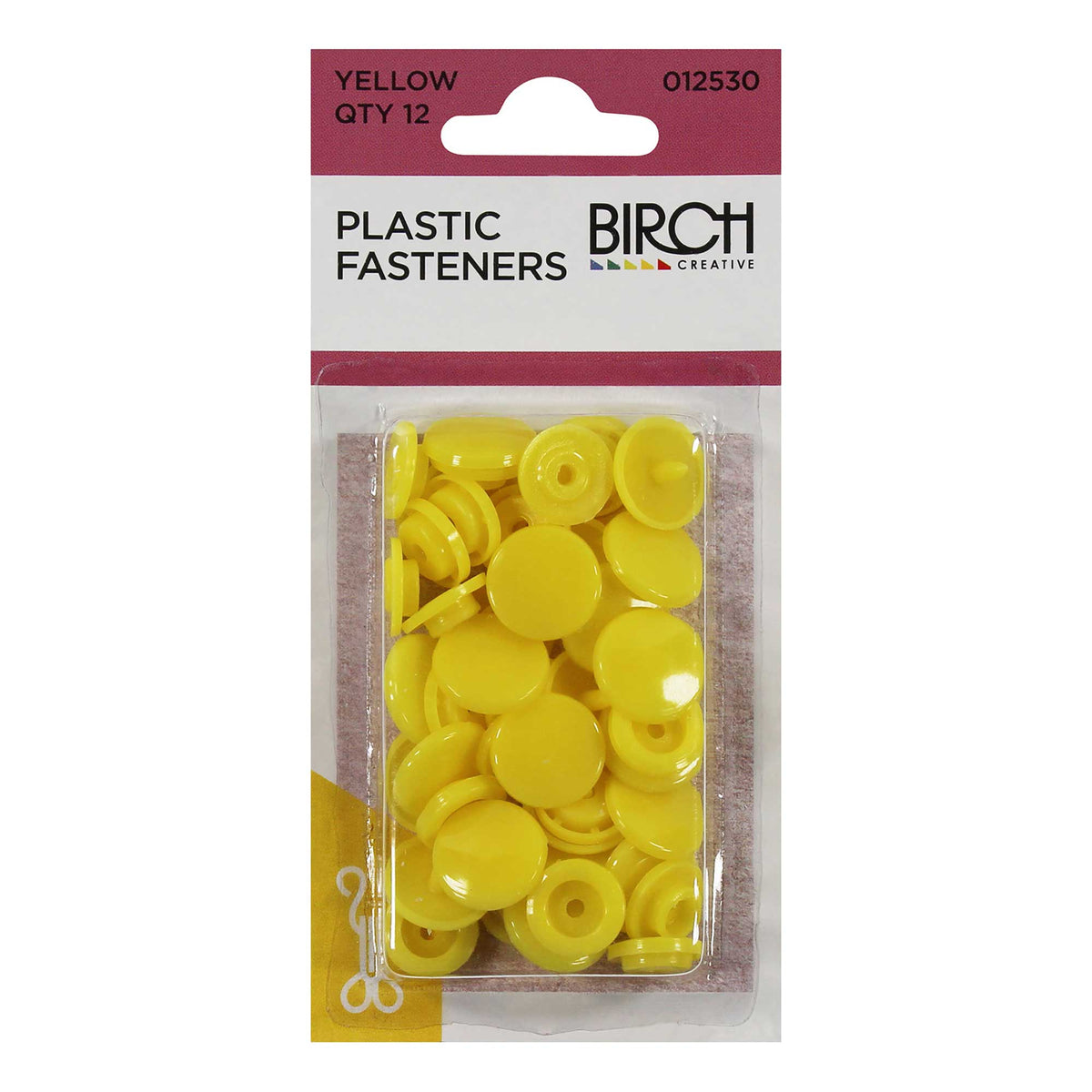 Plastic Fasteners - Yellow