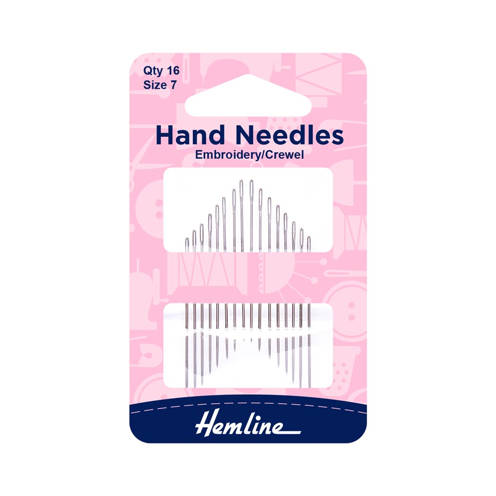 Hemline Hand Needles - Embroidery / Crewel - Size 7