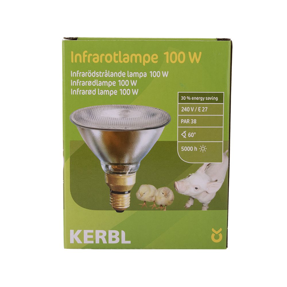 Lamp Infrared Kerbl Clear 100w