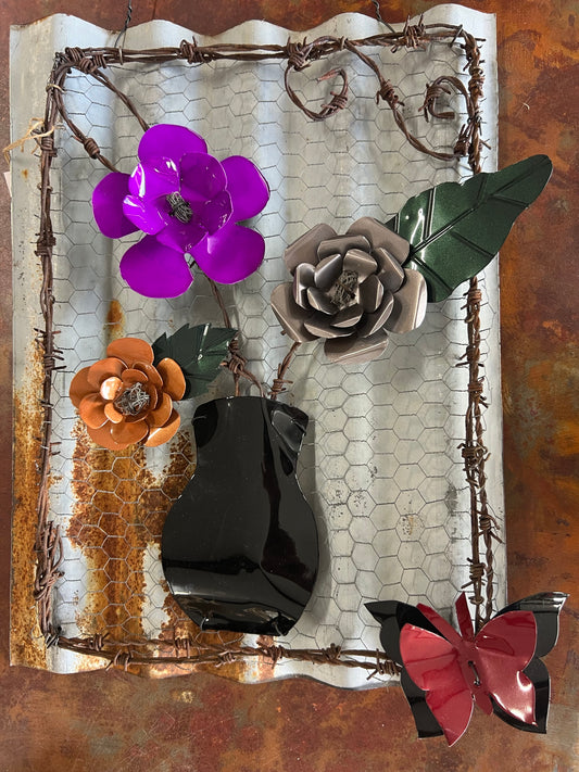 Wire & Tin wall art