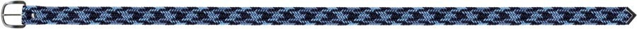 Braided Nylon Belt - Black/Cobalt