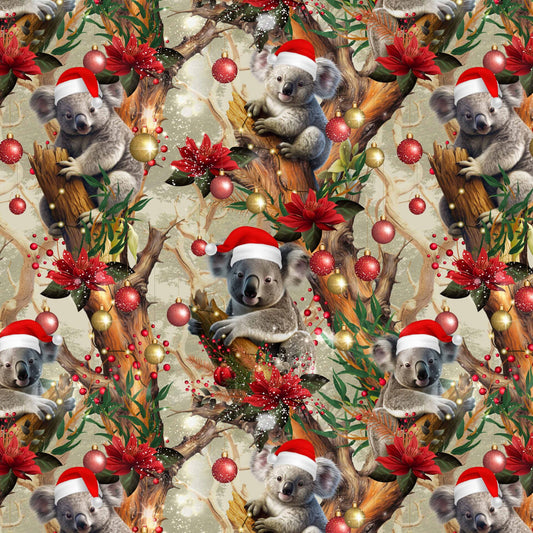 Festive Friends - Koala - Fat Quarter