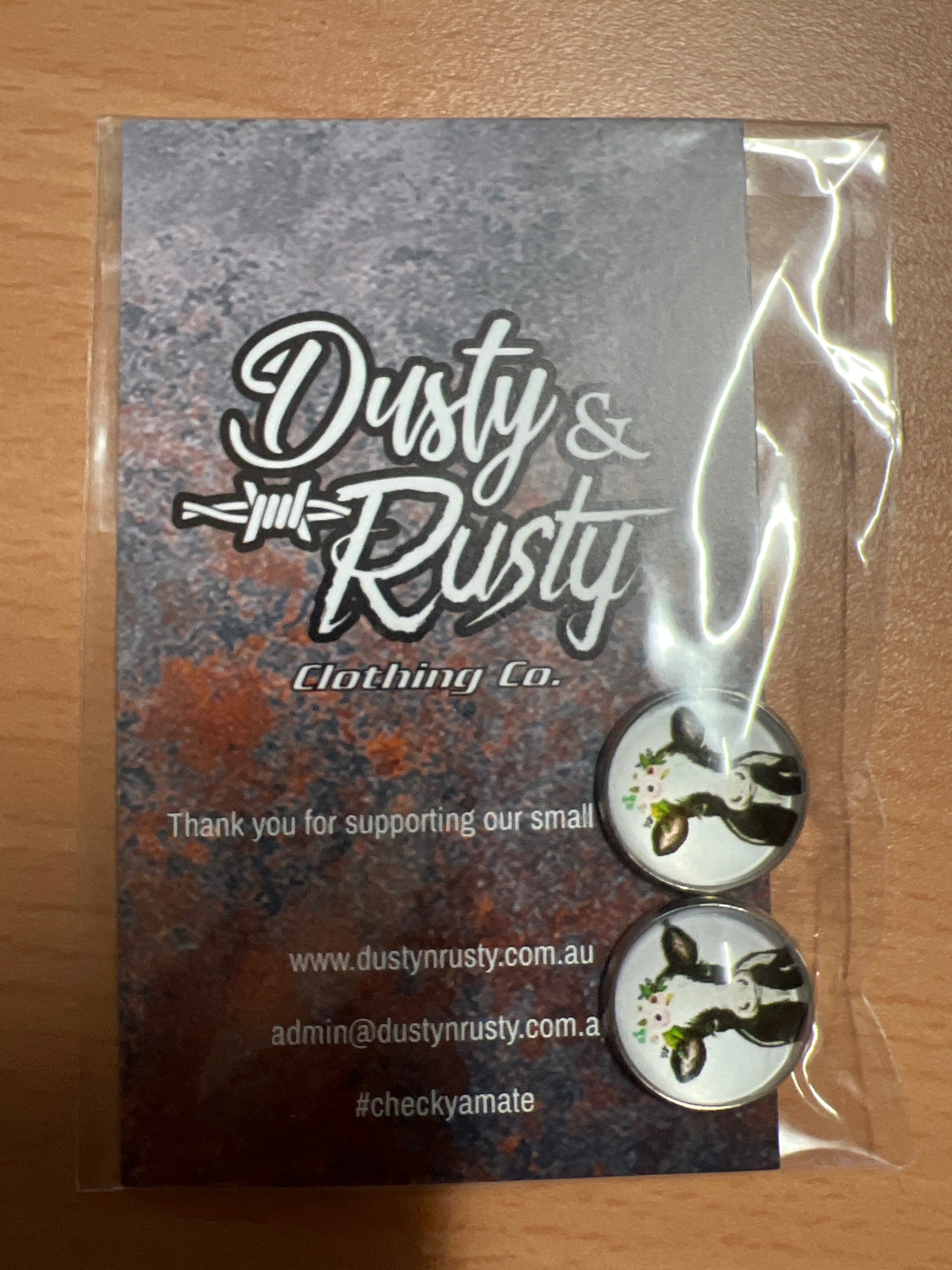 Bessie Cow Clip-on Earrings