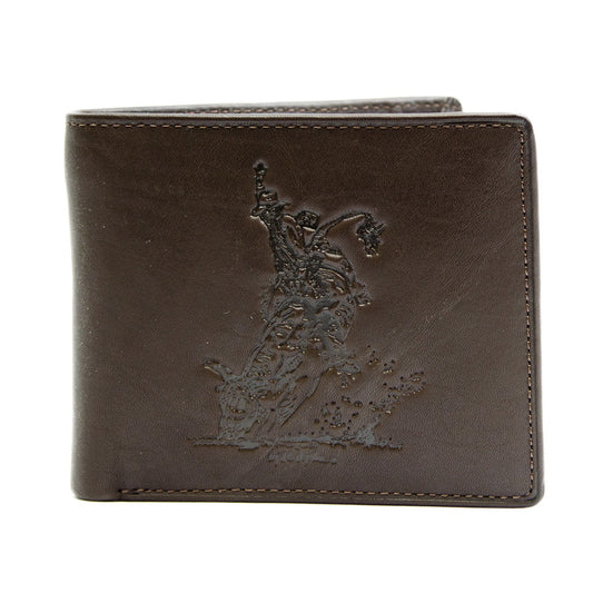 Bullrider - Bi-Fold - Dark Brown Leather Wallet