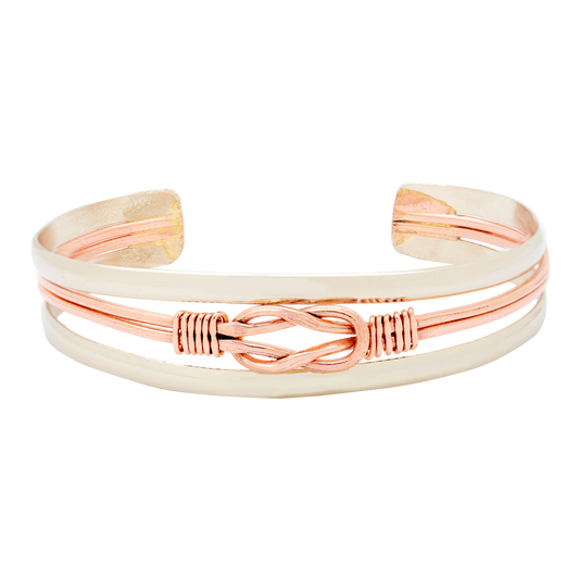Knotted Copper Bracelet - 7003a