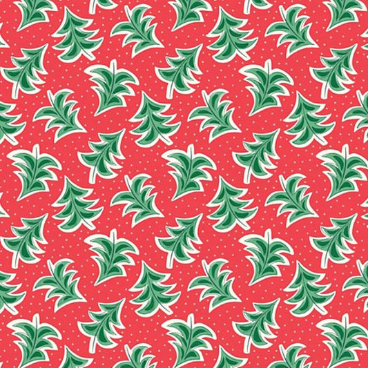 Merry & Bright Dancing Trees - Fat Quarter