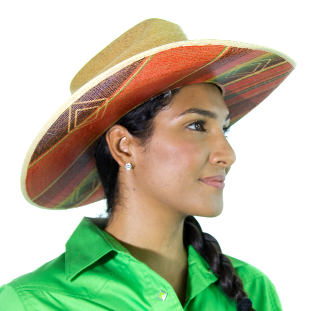 Aztec Print - Palm Leaf Hat