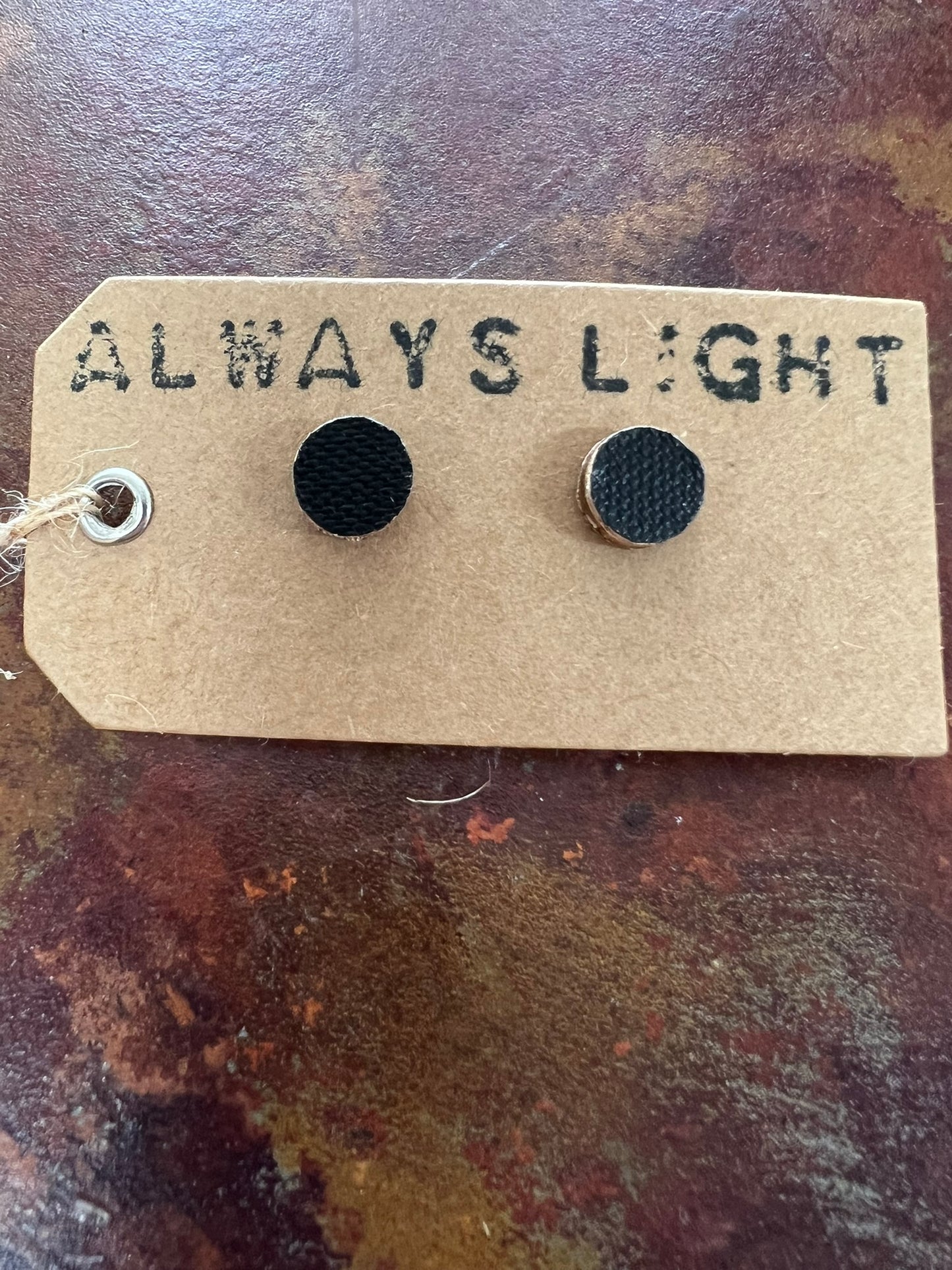 Black Stud Earrings