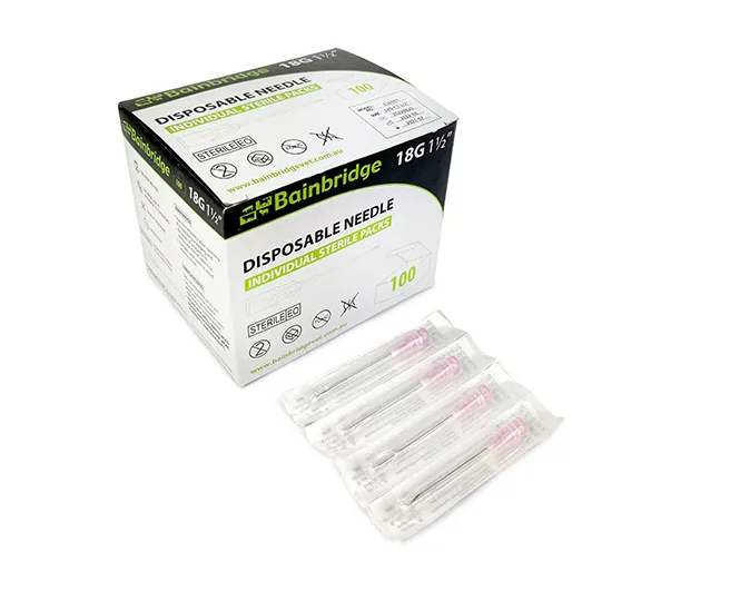 Disposable Needles - 20g x 1.5in - each