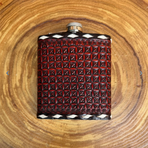 Outback King | Flask | Oxblood Clover & Buckstitch