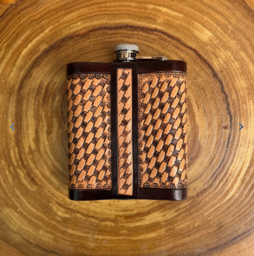Outback King | Flask | Tooled Cross & Stallion