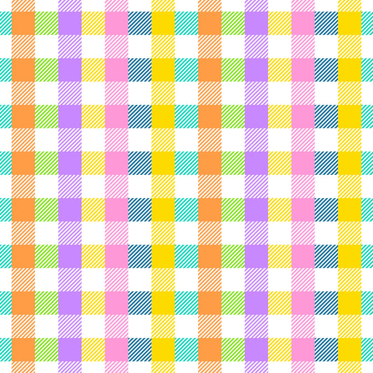 Gingham - Bright Multi - Fat Quarter