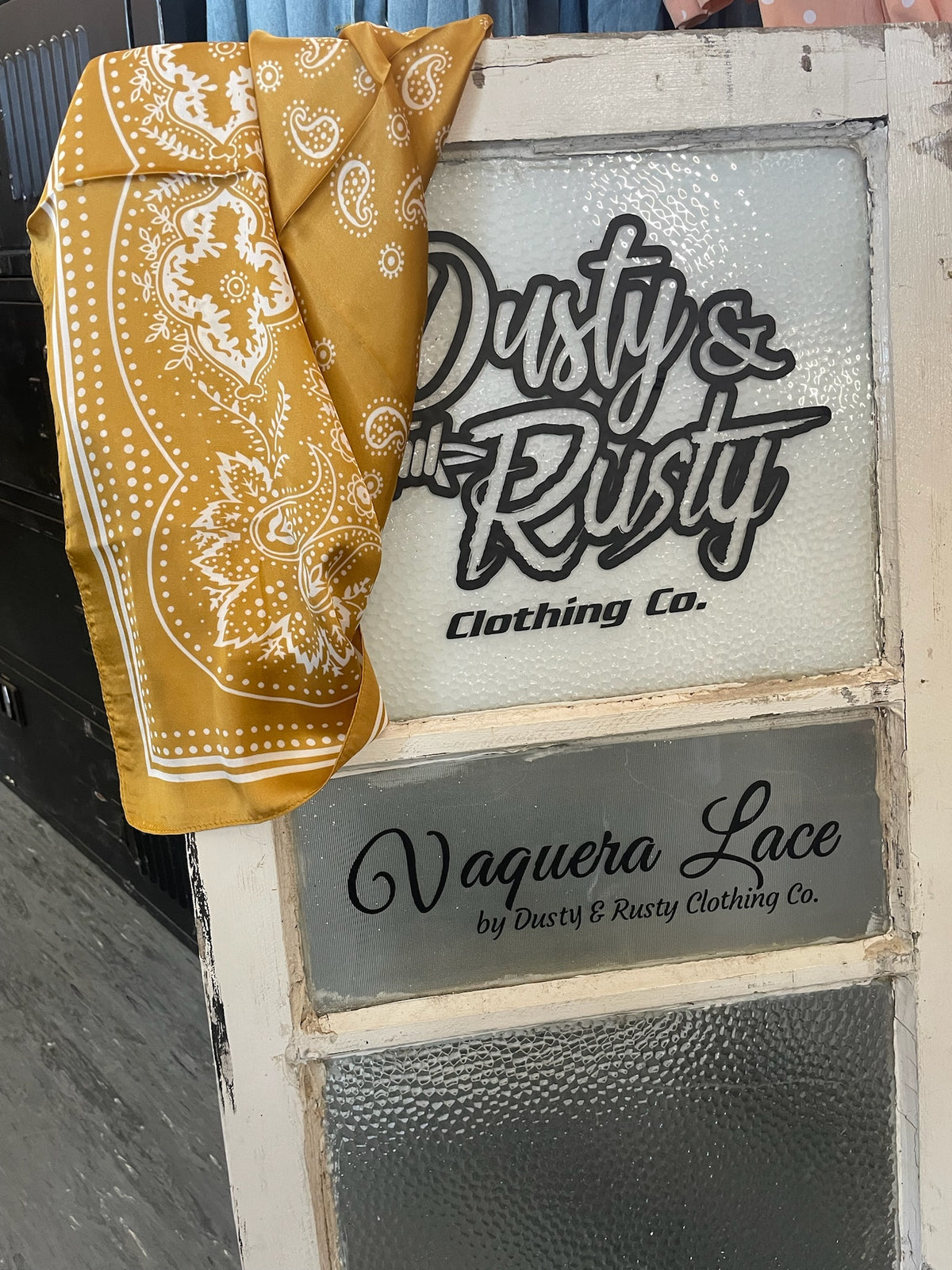 Gold Magazine Rag Gold Paisley Wild Rag – Dusty & Rusty Country Co